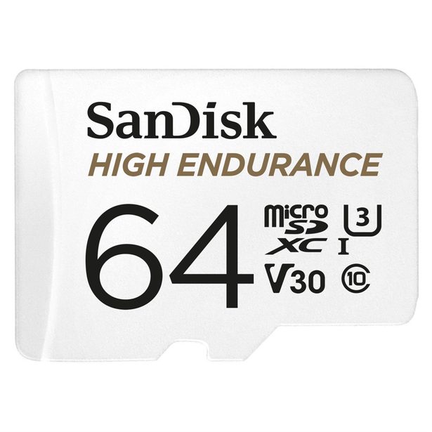 SanDisk microSDHC High Endurance Video 64 GB C 10 U3 V30, adaptér