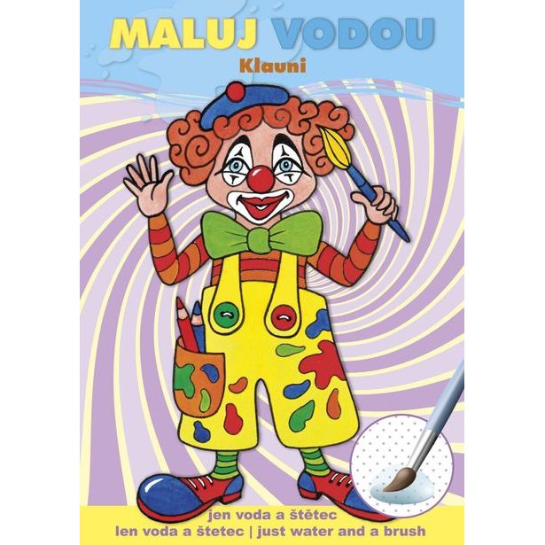 Maluj vodou A5 - Klauni
