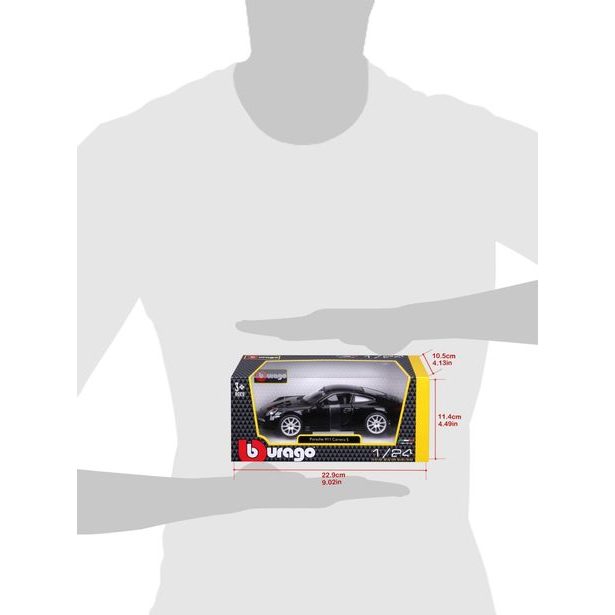Bburago 1:24 Plus Porsche 911 Carrera S Black