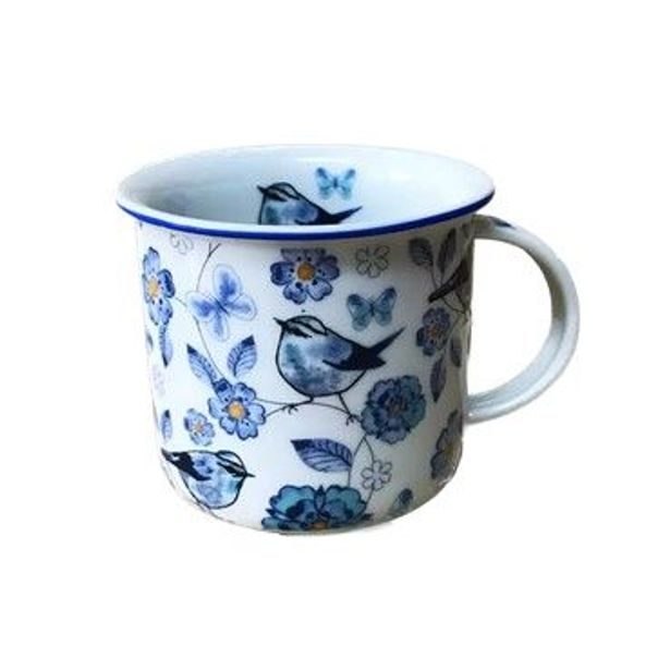 hrnek 100ml TINA - MODŘÍ PTÁCI DF, čes.porcelán