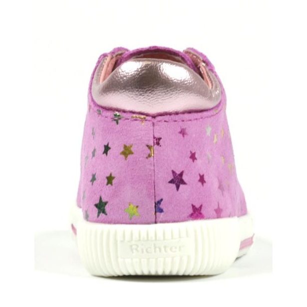 Dětské kotníkové kožené tenisky Richter - rosette/candy