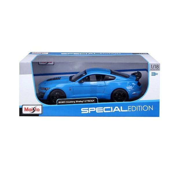 Maisto Maisto - 2020 Mustang Shelby GT500, modrá, 1:18