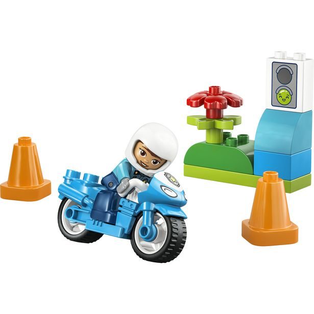 Modrá policejní motorka
