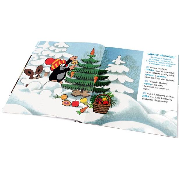 KRTEK a ZIMA ─ Kniha samolepek