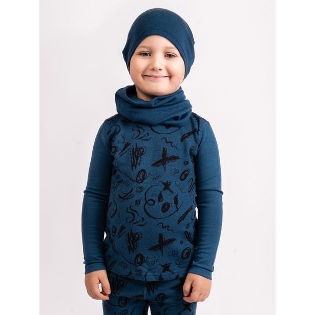 Unuo, Dětská merino čepice Homeless, Petrolejová