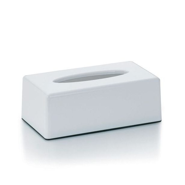 KELA Kosmetický box na kapesníky PANNO plast, bílý KL-22347