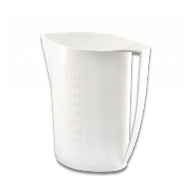 džbán 1,0 s výlevkou, ovál (sáčkové mléko), plast