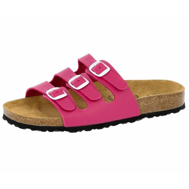 Dívčí pantofle LICO Bioline Pink 560003 – korkové, anatomické
