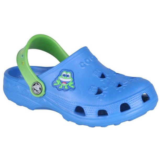 Detské sandále Coqui Little Frog béžová / zelená