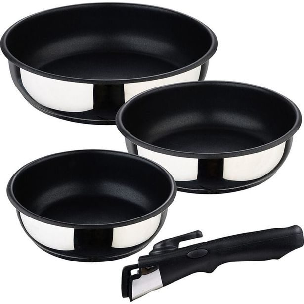 BERGNER Sada pánví nerez s nepřilnavým povrchem Click&Cook 3 ks 18, 20, 24 cm BG-32292-MM