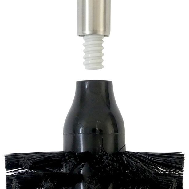 KELA WC štětka La Brosse nerezová rukojeť nylon černá KL-20163