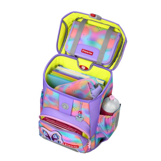 Školní aktovka Step by Step CLOUD FLASH, Butterfly Luna - 5 dílný set, AGR certifikát