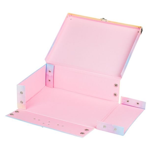 BAAGL Skládací školní kufřík Rainbow Unicorn s kováním