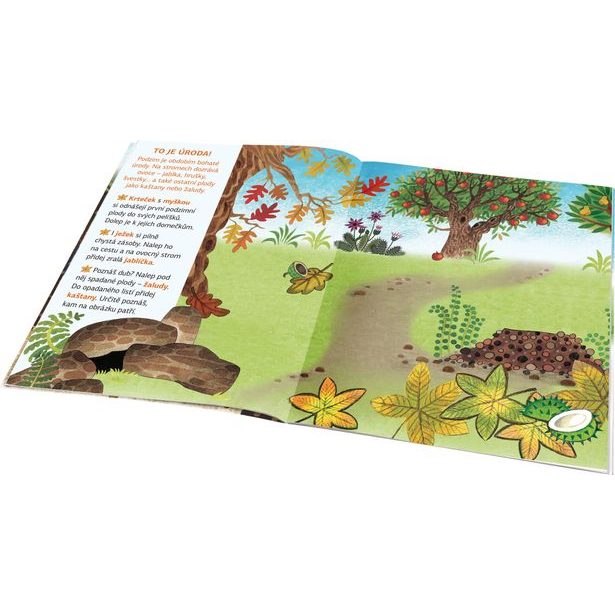 KRTEK a PODZIM ─ Kniha samolepek