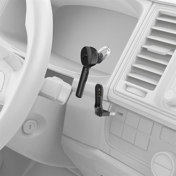 Hama MyVoice1300, Bluetooth headset mono, pro 2 zařízení, Siri, Google Ass., nabíjecí stanice