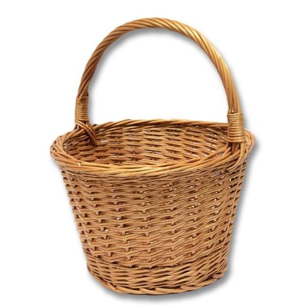 koš TRHÁČEK d25cm,v.19cm, střední proutěný