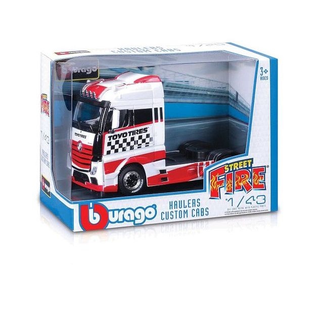 Bburago Bburago - Auta Street Fire, Haulers custom cabs, 1:43, assort