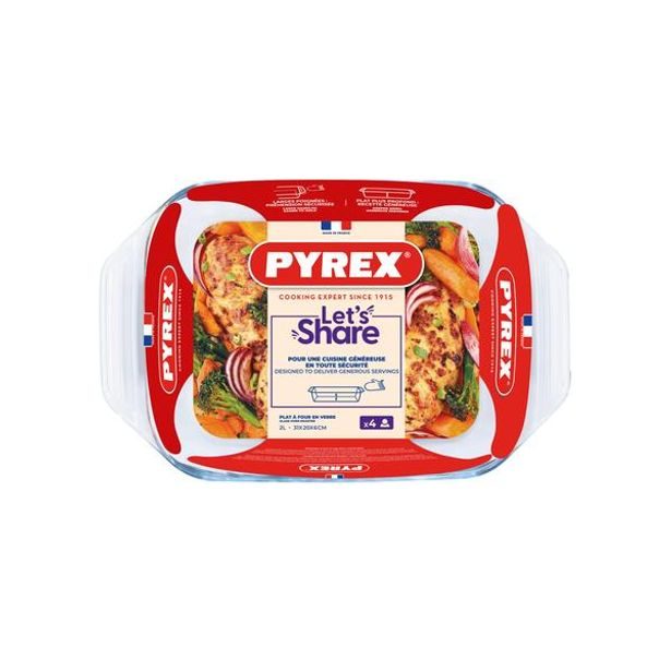 Pyrex PEKÁČ SKLENĚNÝ PYREX 2 L, 31X20 CM_hamashop
