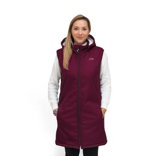 ESITO Dámská zimní softshellová vesta s beránkem Fuchsie - fuchsiová