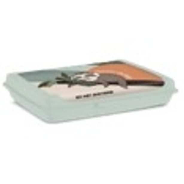 box 0,5l OLEK Medvídek, 17x13x 3,5cm, šedý, svačin., na tužky, plast