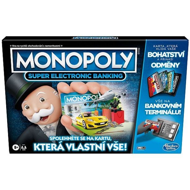 Hasbro gaming MONOPOLY Super Elektronické bankovnictví CZ verze