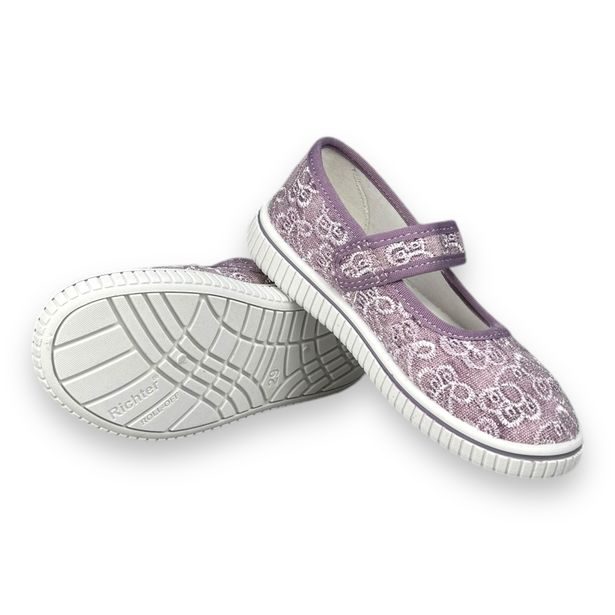 Dívčí BIO bačkory Richter - Fialové