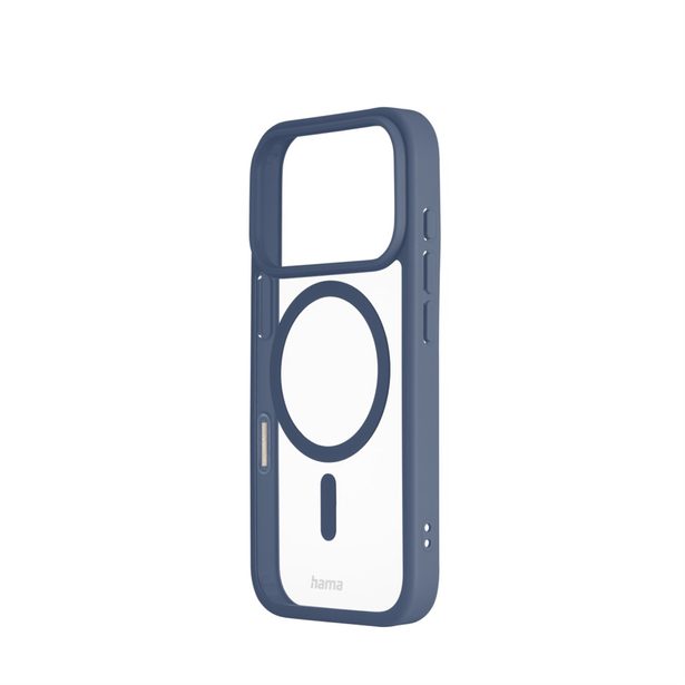 Hama Frame Protect, kryt pro Apple iPhone 17 Pro, magnetický, průhledný/modrý