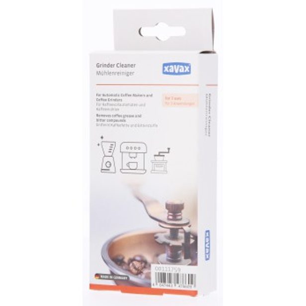 Xavax čistič pro mlýnky kávy v automatických kávovarech i samostatné, 3x 15 g