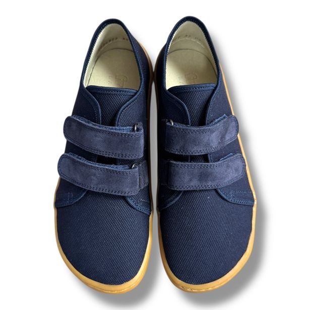 Froddo G1700422 barefoot plátěnky – přezůvky do školy ( Modrá / Dark Blue)