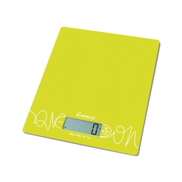 váha 5kg kuch.dig., 6855-zelená, sklo, vč. bat.