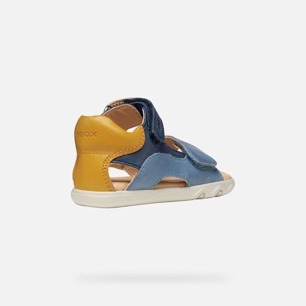 Modré chlapecké barefoot sandály Geox Sandal Steppieup