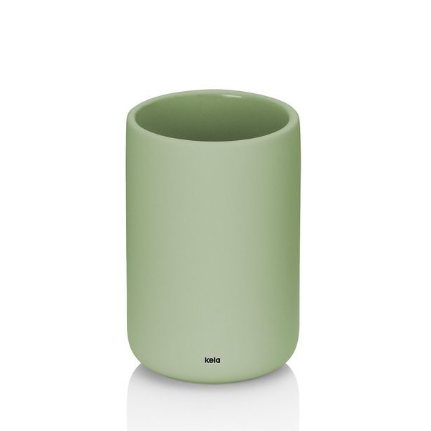 KELA Pohár Sana keramický 11,5 cm zelená KL-23981