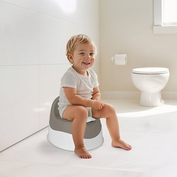 DOLU Dětský nočník s odnímatelným víčkem, šedá, 23x38x29 cm