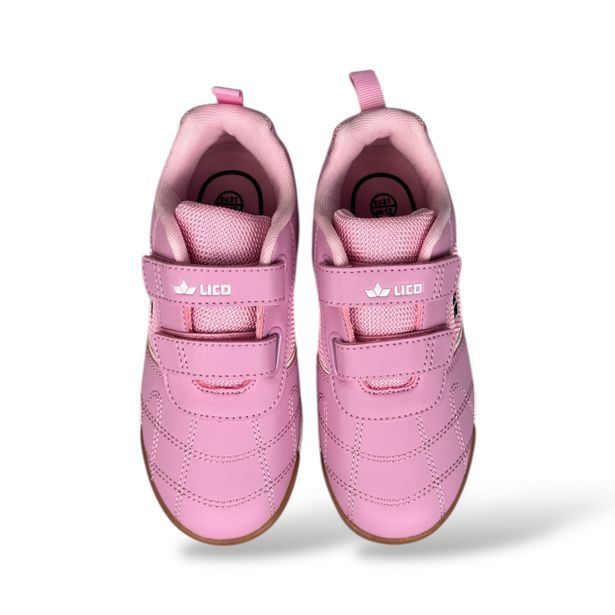 Dětské sálové boty LICO - JAIME V rosa/weiss