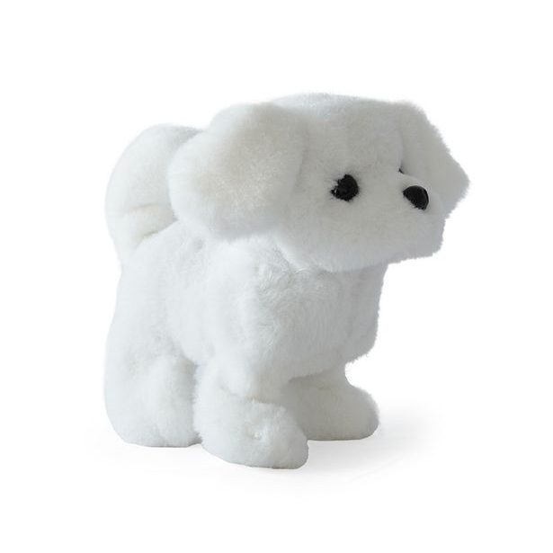 Pejsek na baterie, bílý