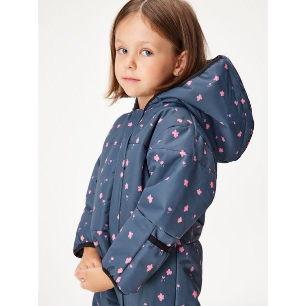 Unuo, Batolecí zimní kombinéza Polar, Černá, Květiny