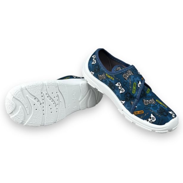 Dětská domácí obuv Befado - modré, GAME