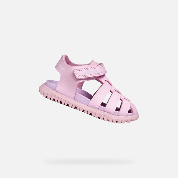 Růžové dívčí sandály Geox Sandal Fusbetto