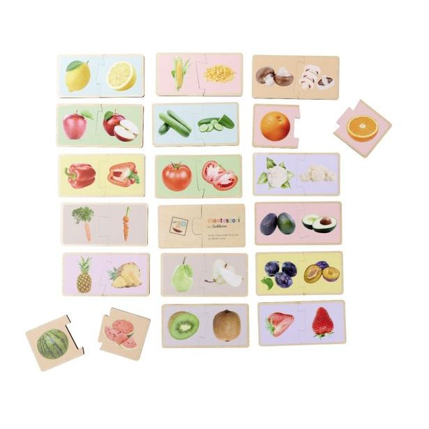 Montessori Puzzle ovoce a zelenina