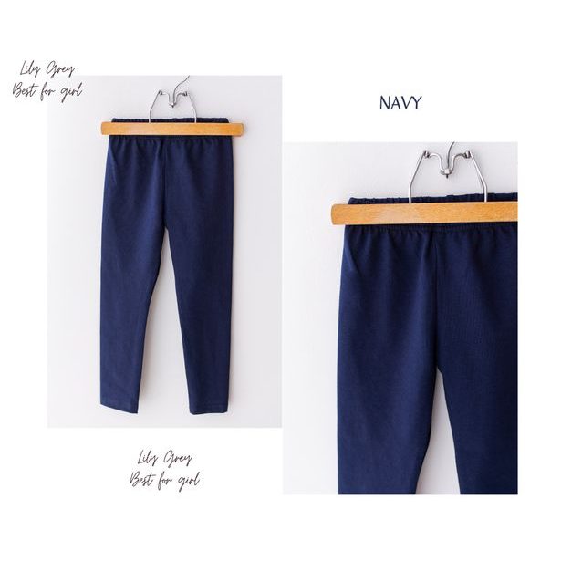 Legíny Lily Grey jednobarevné - navy