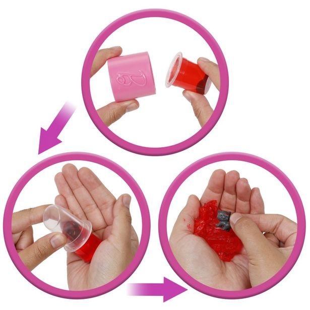 BRB PARTY REVEAL BARBIE GLAM PARTY - ČERVENÁ