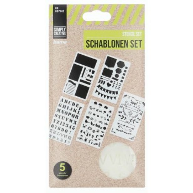 Hama šablony pro kreativní tvorbu - set 5 ks