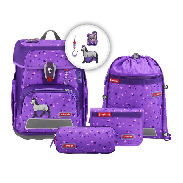 Školní aktovka CLOUD schleich, Horse Club, Horse - 5 dílný set, AGR certifikát