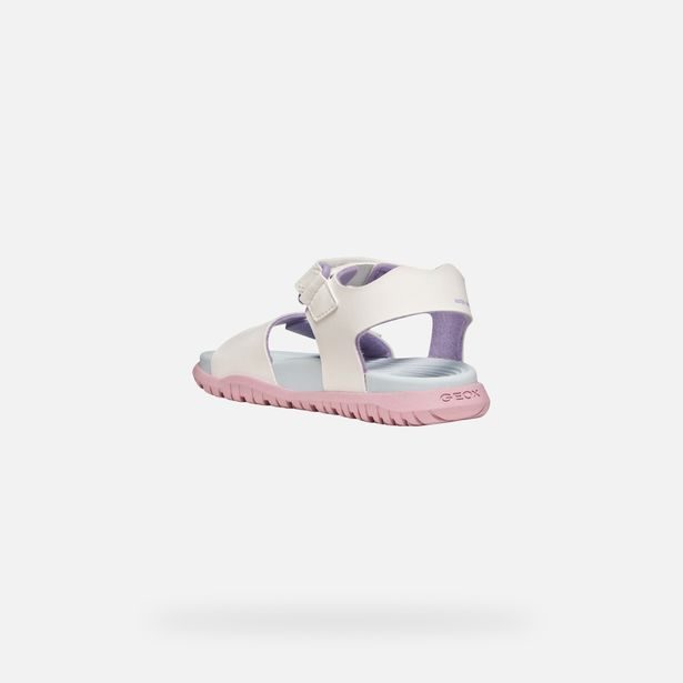 Bílé dívčí sandály Geox Sandal Fusbetto
