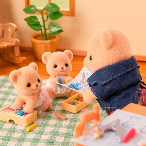 Sylvanian family Dvojčata sušenkoví medvídci s motorkou