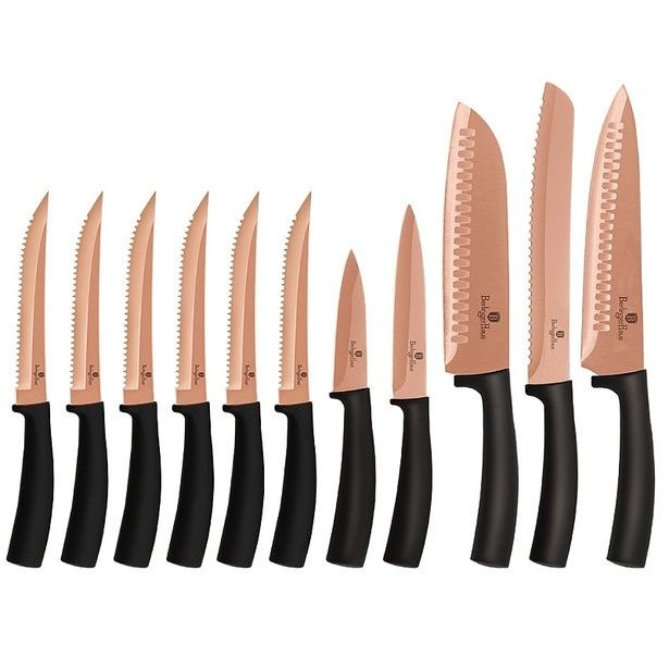 BERLINGERHAUS Sada nožů s nepřilnavým povrchem 11 ks Rosegold Metallic Line BH-2610