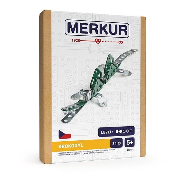 MERKUR - Stavebnice Merkur - Mini ZOO - Krokodýl, 36 dílků