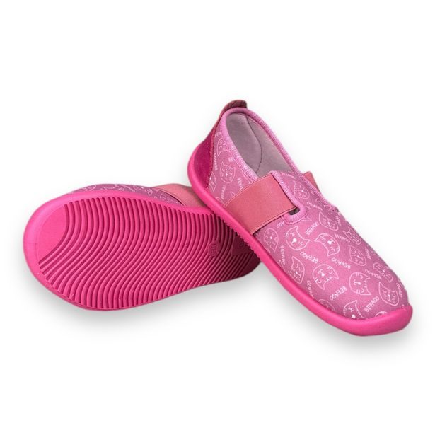 Dívčí BAREFOOT domácí obuv Befado Softer - Kočky