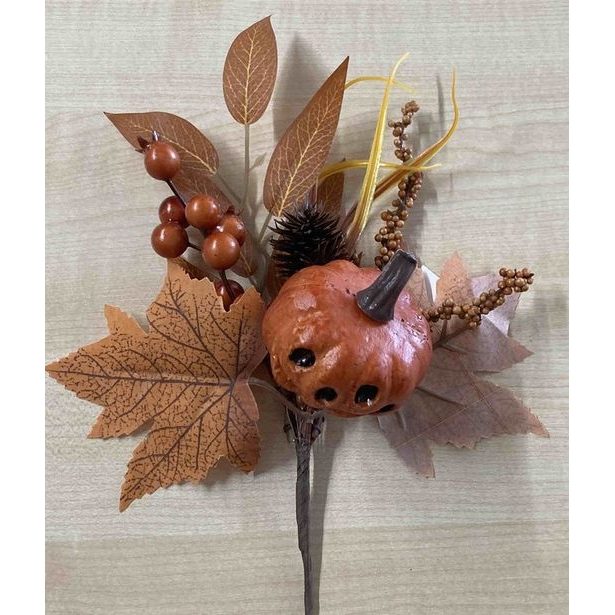 dekorace VĚTEV JAVOR SV. s DÝNÍ a JEŘAB., 27x18cm, závich, plast