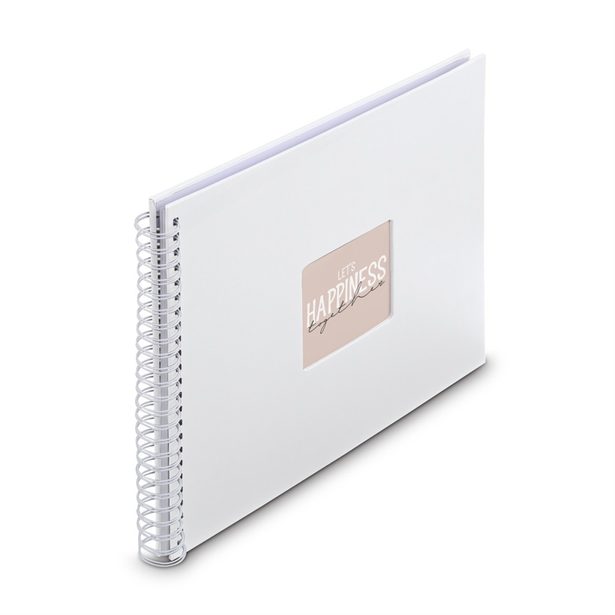 Hama album klasické spirálové FINE ART 36x32 cm, 50 stran, bílá, bílé listy